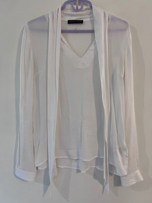 Trussardi Jeans blouse like new, white, size M