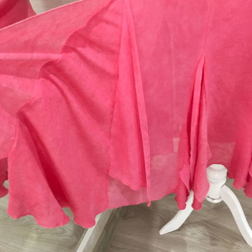 Elisa Cavaletti Long Pink Dress S Like New With Metallic Effect