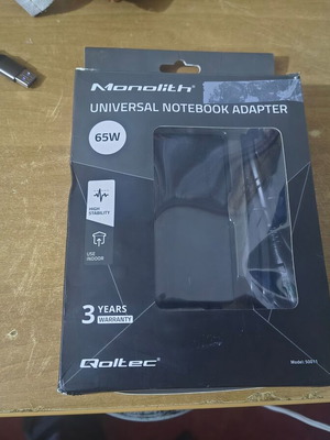 Universal Notebook adapter Qoltec καινούργιος, φορτιστής γενικής χρήσης για φορητούς υπολογιστές