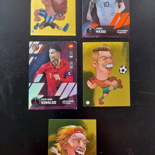 Messi Ronaldo Modric Football Sticker Collection like new