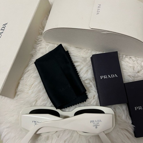 Prada sunglasses white like new