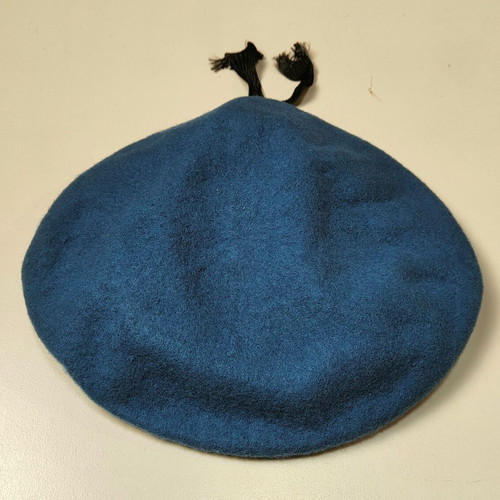 Military beret blue Navy MARK697 refurbished with adjustable cord