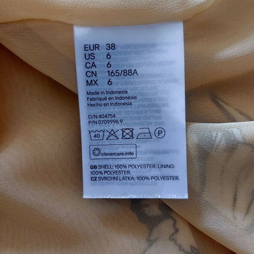 H&M dress size 38 with floral pattern, like new