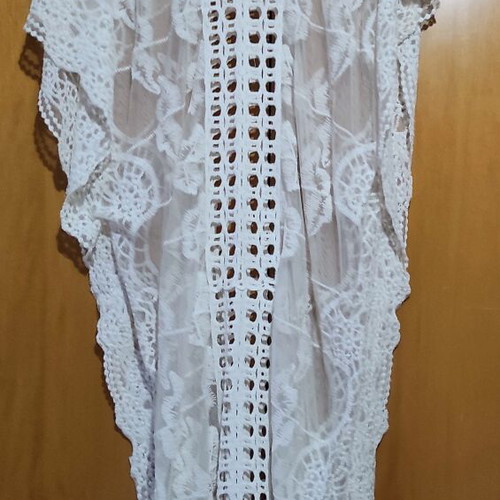 Kaftan Anel white transparent lace like new