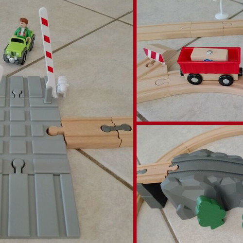 Playtive Junior Railway Set 72 Pieces Like New Wooden Train