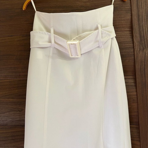 Paranoia midi skirt white like new
