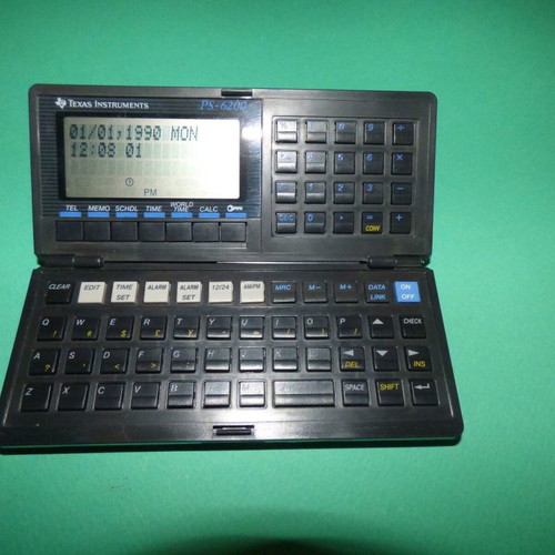 Texas Instruments PS6200 used vintage LCD calculator PDA pocket computer