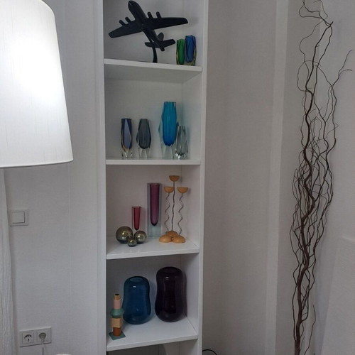 Bookcase MDF white lacquer SCIC Cucine d'Italia new