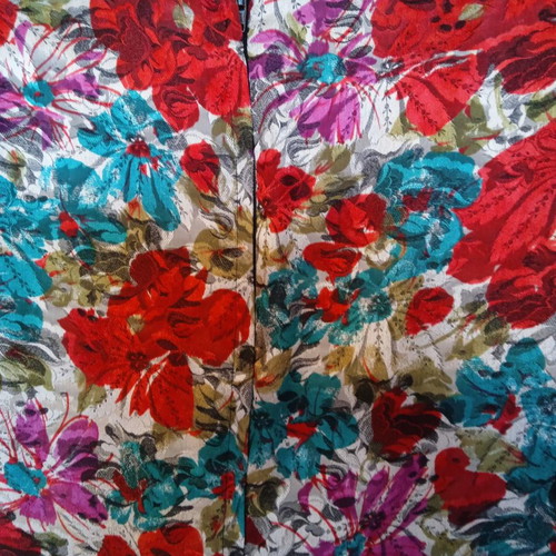 Vintage dress from the 80s new, multicolor, size 48