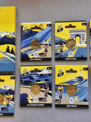 Monnaie de Paris Tour de France 2025 collector album with 7 mini medals