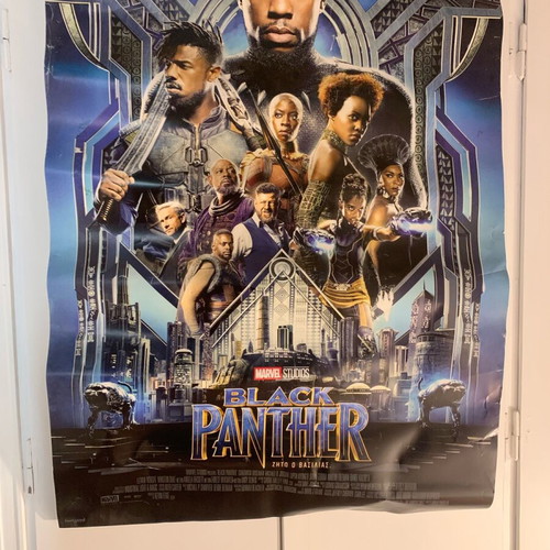 Black Panther poster collectible, like new