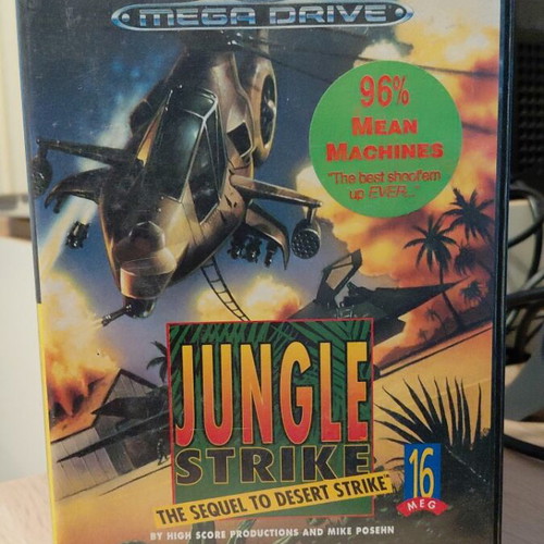 Jungle Strike Sega Mega Drive game like new, complete with manual