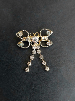 Metal vintage butterfly pin 4x3 cm