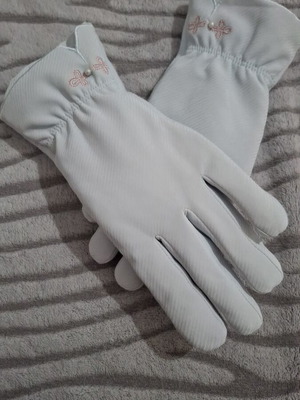 Women’s gloves like new, thick, light blue, size L
