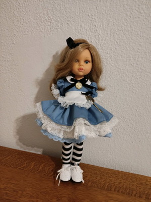 Paola Reina doll new with handmade clothes Alice and Wonderland