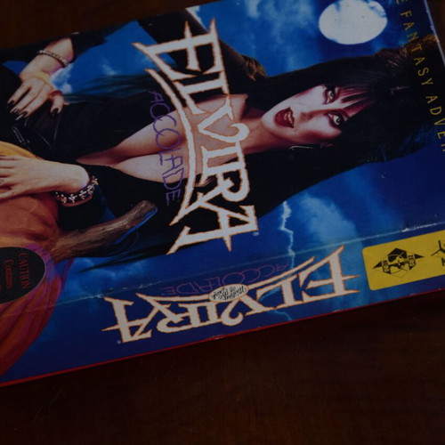 Elvira 1990 PC Big Box μεταχειρισμένο παιχνίδι περιπέτειας, 8x δισκέτες 5.25"