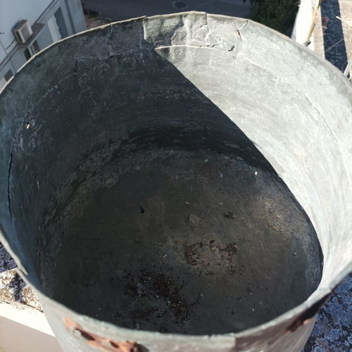 Vintage copper container used
