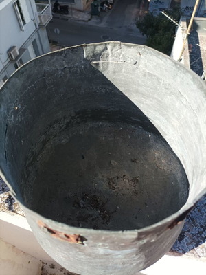 Vintage copper container used
