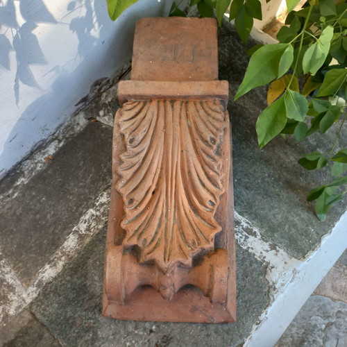Ceramic frieze used with phytomorphic design, antique