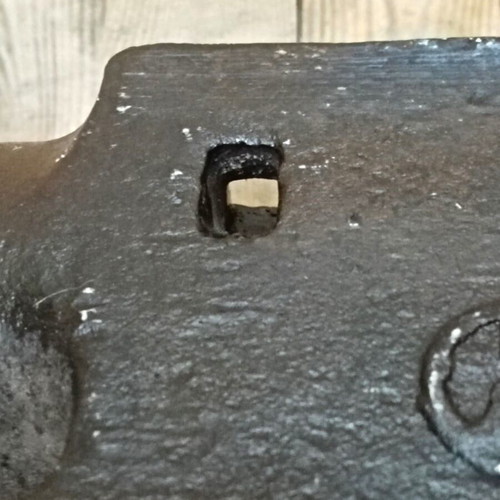 Old steel anvil worked condition