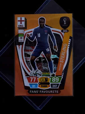 Raheem Sterling No. 305 World Cup 2022 collectible card