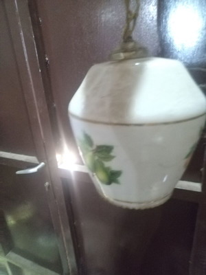 Vintage lamp used, needs external dust cleaning