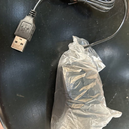 Wired mouse with scroll wheel, new, pack of 5