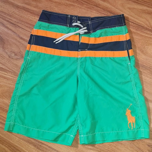 Ralph Lauren boys' swim shorts like new, size L, green