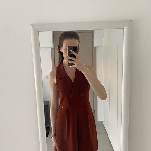 Toi&Moi burgundy playsuit size S like new
