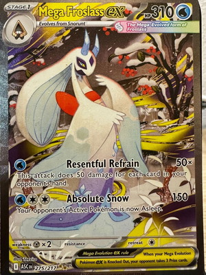 Mega Froslass ex 275/217 from Ascended Heroes set used