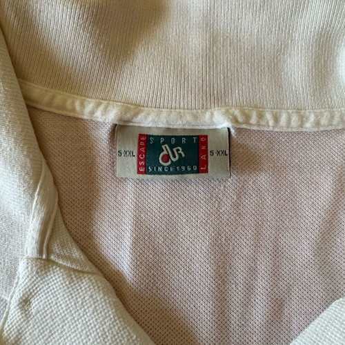 Dur white cotton men's shirt like new, size 5XL