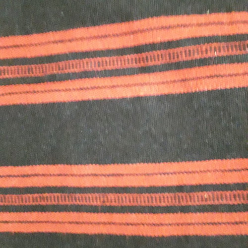 Woven blanket new red fire with black 1.98x1.55m