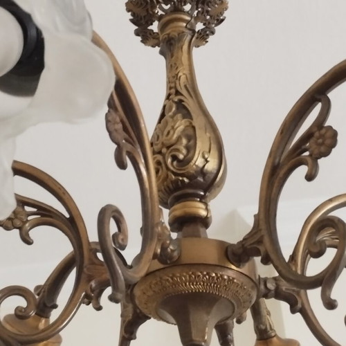 Vintage Brass Chandelier 6-light | Genuine Brass | Custom Order