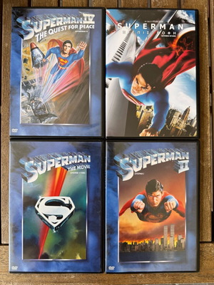 Superman movie collection 4 DVD like new, subtitles
