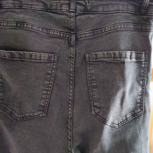 Bershka Super High Waisted Jeans Like New, Black, Size S
