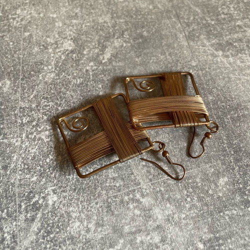 Copper earrings like new