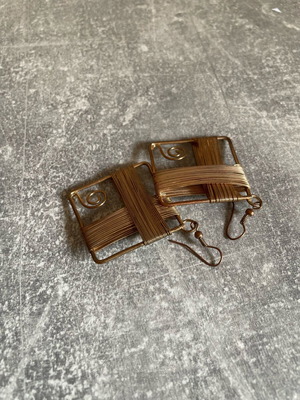 Copper earrings like new