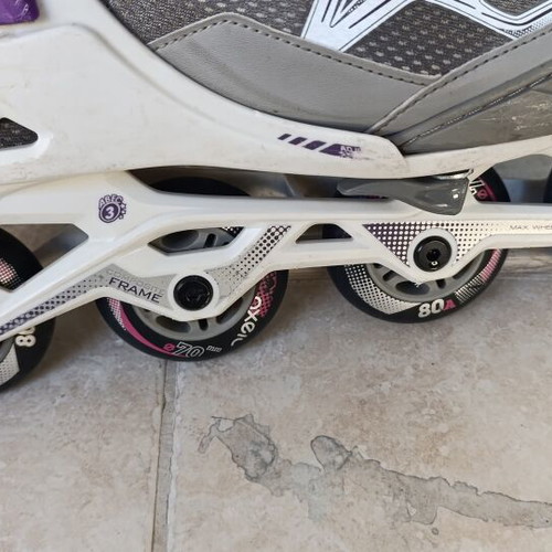 Rollers Oxello used, purple color, sizes 35 to 38