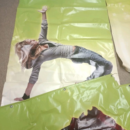 Banners, gaiters and ballet shoes like new from dance school closing