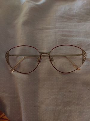 Valentino 90s vision glasses like new, pink and gold