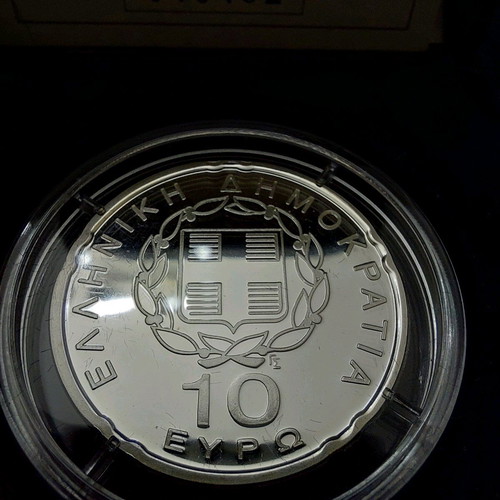 10 euro 2003 Hellenic Presidency of the EU sterling silver 0.925 new