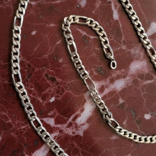 Silver vintage chain 66 cm like new