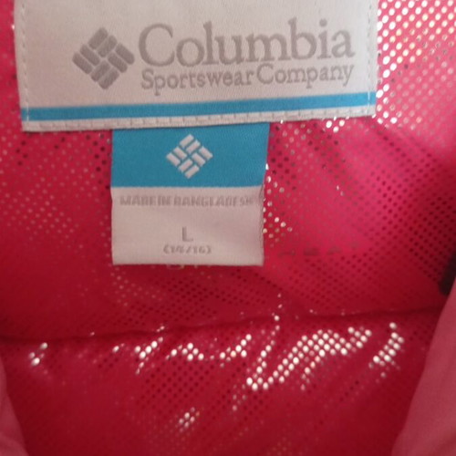 Columbia jacket for girls 14-16 years, pink