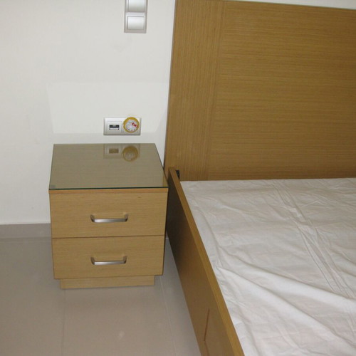 Bedroom set 160x200 with two nightstands, solid oak, new