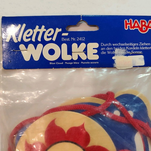 Vintage HABA Wooden Toy Kletter-Wolke sealed, new old stock