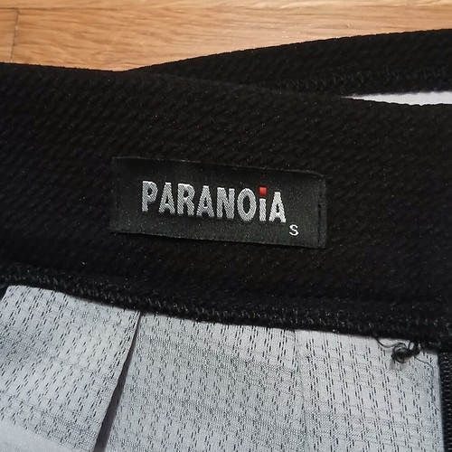 Paranoia Mini Skater Skirt like new, black and white stripes, size Small