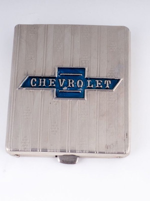 Θήκη τσέπης Chevrolet Blue Bowtie Art Deco με αυθεντικά χαρτάκια