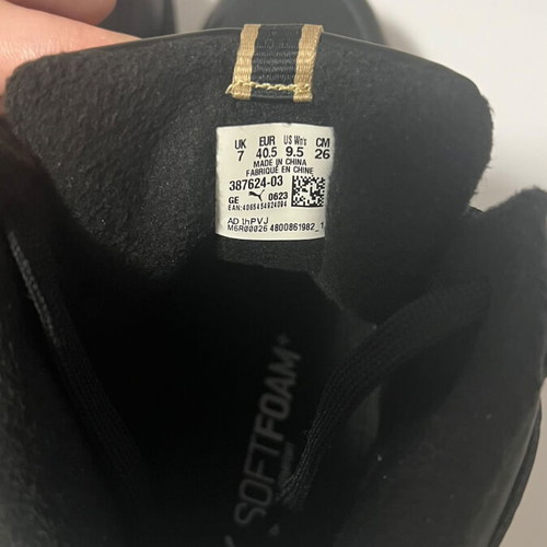 Puma women's athletic shoes like new, size 40.5, black