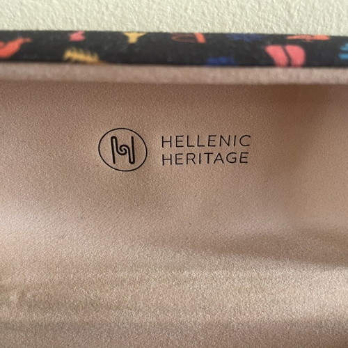 Hellenic Heritage glasses case new, black multicolor