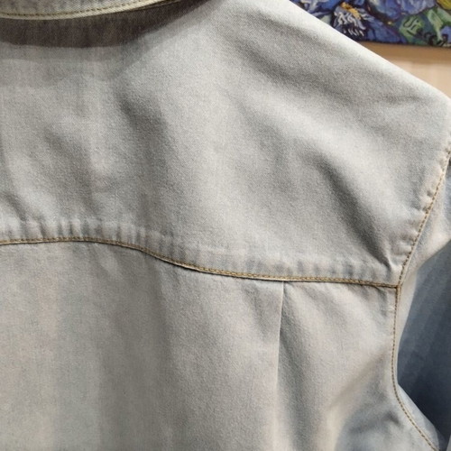 ZARA Trafaluc light blue denim shirt, M